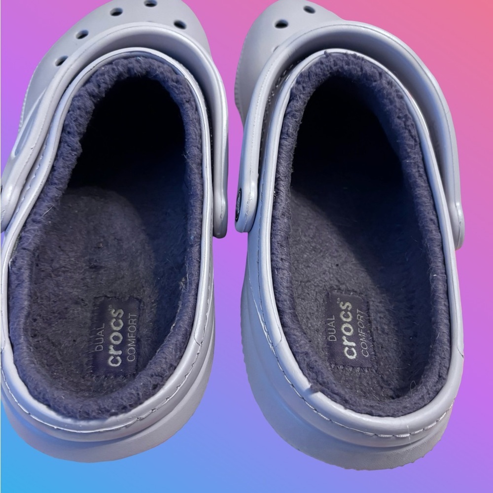 CROCS Women's Light  purple Slip-On Slippers - Picture 4 of 8